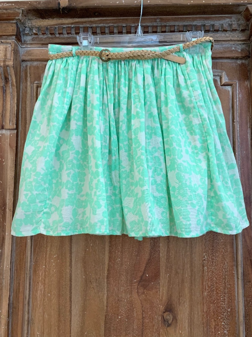 Old Navy Cotton A- Line Full Skirt With Belt Size 4